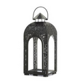 Arched Large Black Medallion Lantern